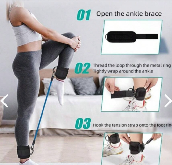 Bandas de resistencia para tobillo fina